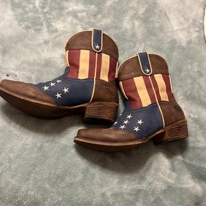 Roper American flag cowboy boots